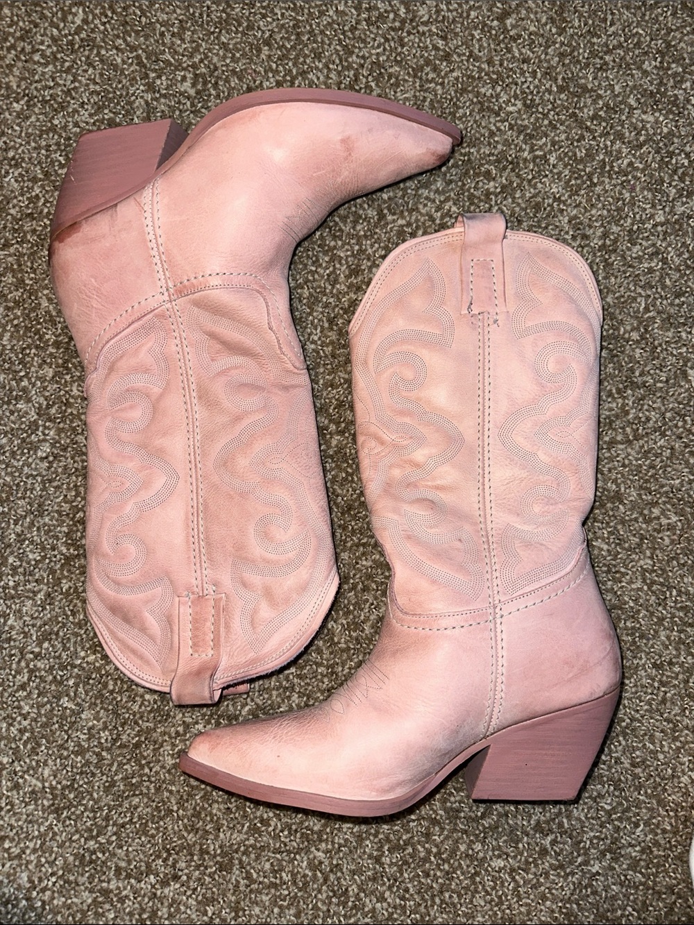 Steve Madden Light Pink Western boots